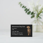 Weimaraner Hondenclub Eenvoudige Visitekaartjes (Staand voorkant)