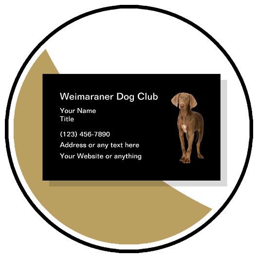 Weimaraner Hondenclub Eenvoudige Visitekaartjes