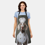 Weimaraner Hondenkok Schort (Gedragen)