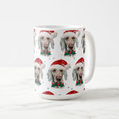 Weimaraner hondenras Kerststerren Koffiemok (Voorkant rechts)