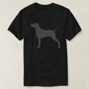 Weimaraner hondenras silhouet t-shirt