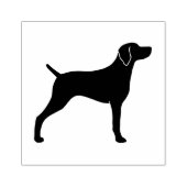 Weimaraner Hondenras Silhouette Rubberstempel (Afrduk)