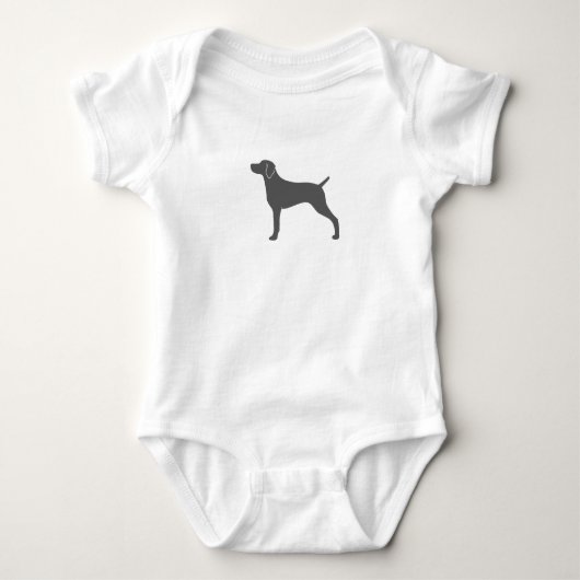 Weimaraner Hondenras Silhouette T-shirt (Voorkant)