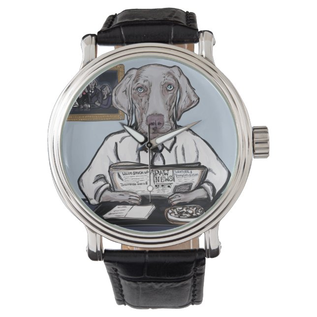 WEIMARANER HORLOGE (Voorkant)