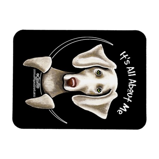 Weimaraner IAAM Magneet (Horizontaal)