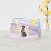 Weimaraner Kaart (Gele Bloem)