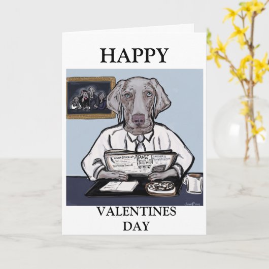 WEIMARANER KAART (Gele Bloem)