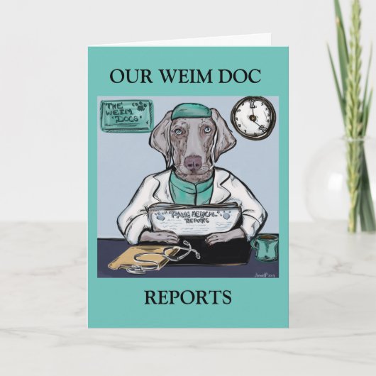 Weimaraner Kaart (Voorkant)
