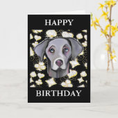 WEIMARANER  KAART (Gele Bloem)