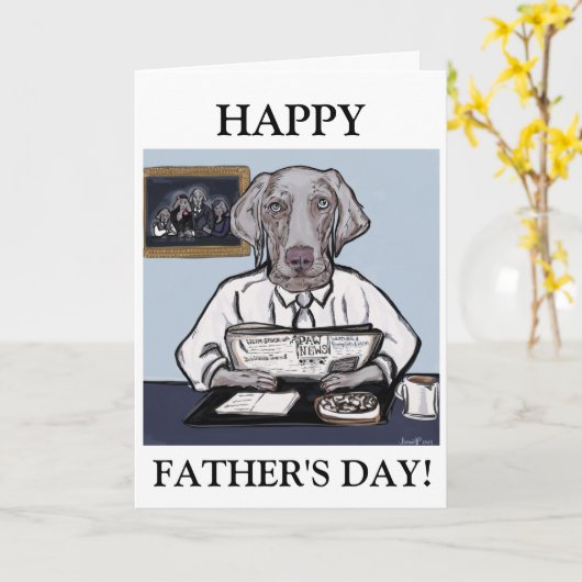 WEIMARANER KAART (Gele Bloem)