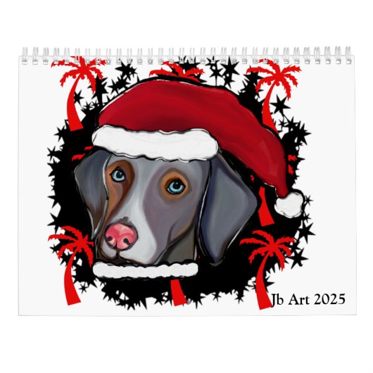 WEIMARANER  KALENDER (Achterkant)