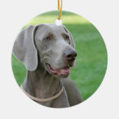 Weimaraner Keramisch Ornament (Voorkant)