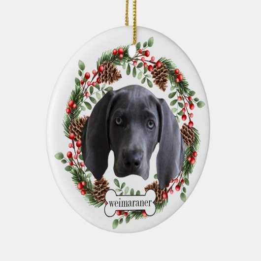 weimaraner keramisch ornament (Rechts)