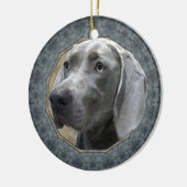 Weimaraner Keramisch Ornament (Links)