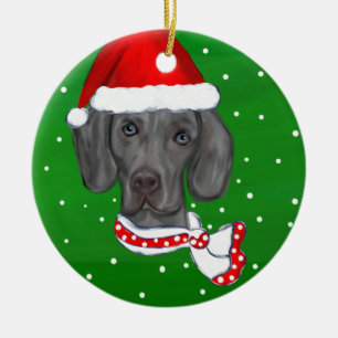 WEIMARANER KERAMISCH ORNAMENT