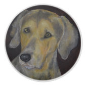 Weimaraner Keramische Knop (Voorkant)