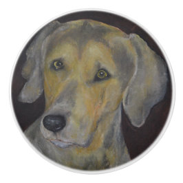 Weimaraner Keramische Knop