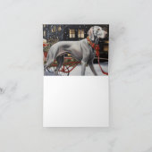Weimaraner Kerst Feestelijke Periode Kaart (Binnen)