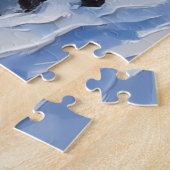Weimaraner Kerstboot Vakantie Legpuzzel (Zijkant)