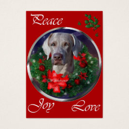 Weimaraner-kerstcadeautjes Visitekaartjes