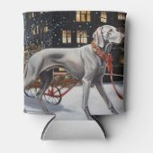 Weimaraner Kerstfeest Seizoen Blikjeskoeler (Voorkant)