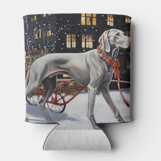 Weimaraner Kerstfeest Seizoen Blikjeskoeler (Achterkant)