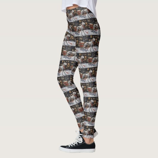 Weimaraner Kerstfeest Seizoen Leggings (Links)