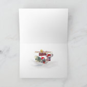 Weimaraner Kerstgroeten Feestdagen Kaart (Binnen)