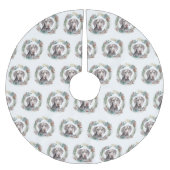 Weimaraner Kerstkrans Feestelijke Pup Kerstboom Rok (Voorkant)