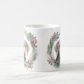 Weimaraner Kerstkrans Feestelijke Pup Koffiemok (Center)