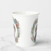 Weimaraner Kerstkrans Feestelijke Pup Papieren Bekers (Links)