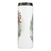 Weimaraner Kerstkrans Feestelijke Pup Thermosbeker (Achterkant)