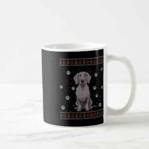 Weimaraner Kersttrui Xmas Huisdier Hond L Koffiemok