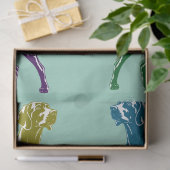 Weimaraner kleurrijk  tissuepapier (Geschenk)