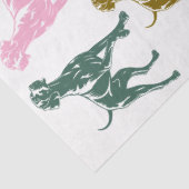 Weimaraner kleurrijk  tissuepapier (Detail)