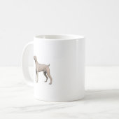Weimaraner Koffiemok (Voorkant links)