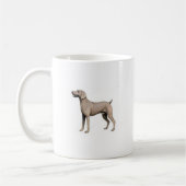 Weimaraner Koffiemok (Links)
