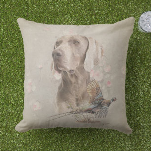 Weimaraner-kussen voor gebruik buitenshuis buitenkussen