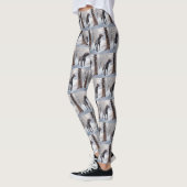 Weimaraner Laat het Sneeuwen Kerstmis Leggings (Links)