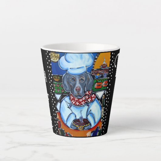 WEIMARANER LATTE MOK (Voorkant)