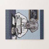 WEIMARANER LEGPUZZEL (Horizontaal)