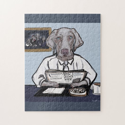 WEIMARANER LEGPUZZEL (Verticaal)