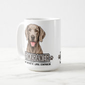 🐾 Weimaraner liefhebber cadeau 🐾 Koffiemok (Voorkant links)