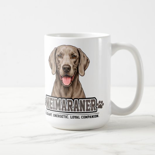 🐾 Weimaraner liefhebber cadeau 🐾 Koffiemok (Rechts)