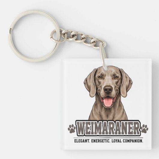 🐾 Weimaraner liefhebber cadeau🐾 Sleutelhanger (voorkant)