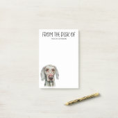 Weimaraner liefhebber post-it® notes (Op bureau)