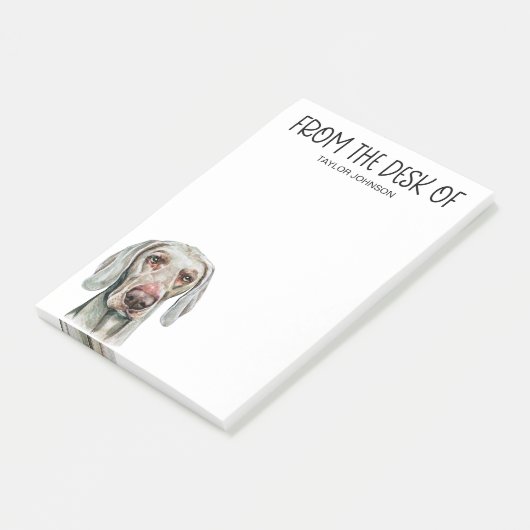 Weimaraner liefhebber post-it® notes (Schuin)
