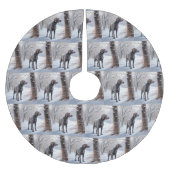 Weimaraner liet het sneeuwen Kerstmis Kerstboom Rok (Voorkant)