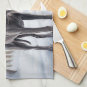 Weimaraner liet het sneeuwen Kerstmis Theedoek (Quarter Fold)