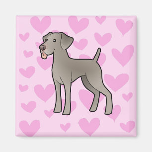 Weimaraner Love Magneet